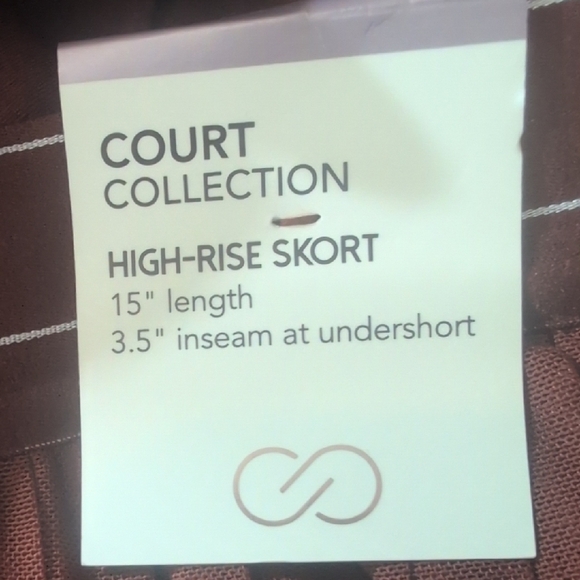 Calia  Brown/Red Pleated Skirt XXL - Picture 4 of 7